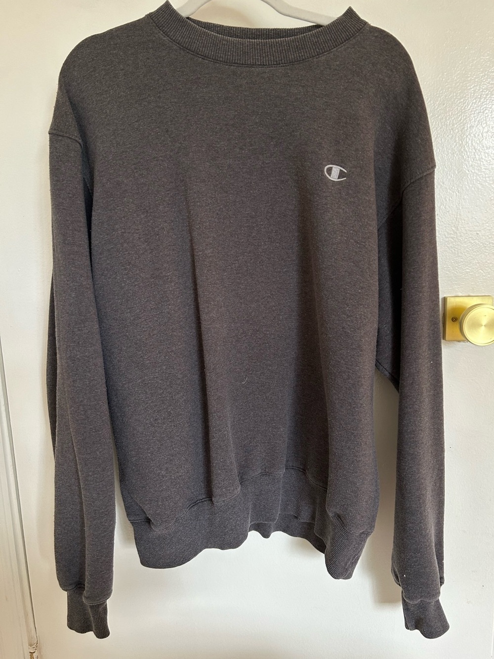 Champion Men's Crewneck Sweatshirt - Dark Charcoal